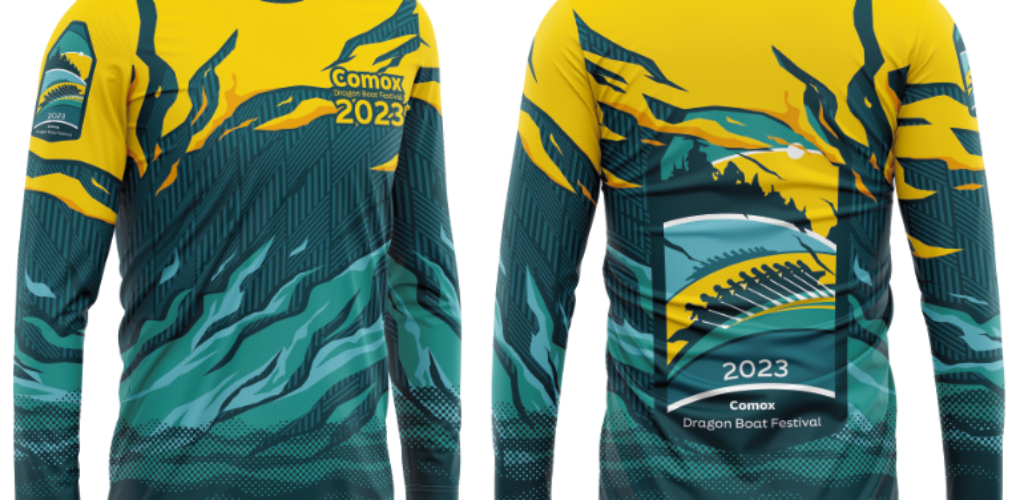 2023 Comox Dragonboat Festival Jersey Design